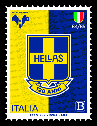 Serie tematica “lo Sport”. Francobollo dedicato alla Hellas Verona
